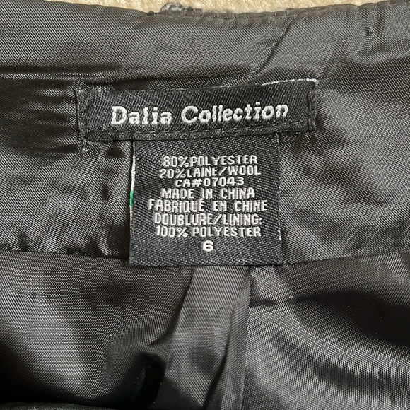 Vintage Y2K Dalia Collection black/grey/white lined pencil skirt. Size US8 - Picture 9 of 11